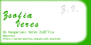 zsofia veres business card